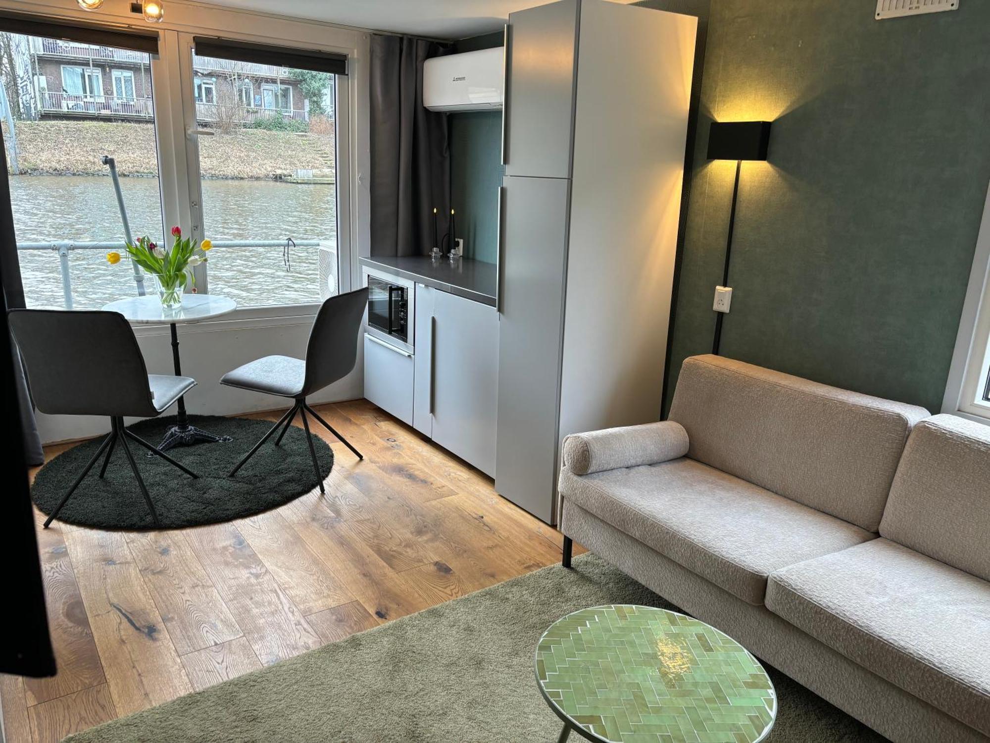 Luxury Studio On Robs Houseboat Special For Couples Amsterdam Buitenkant foto