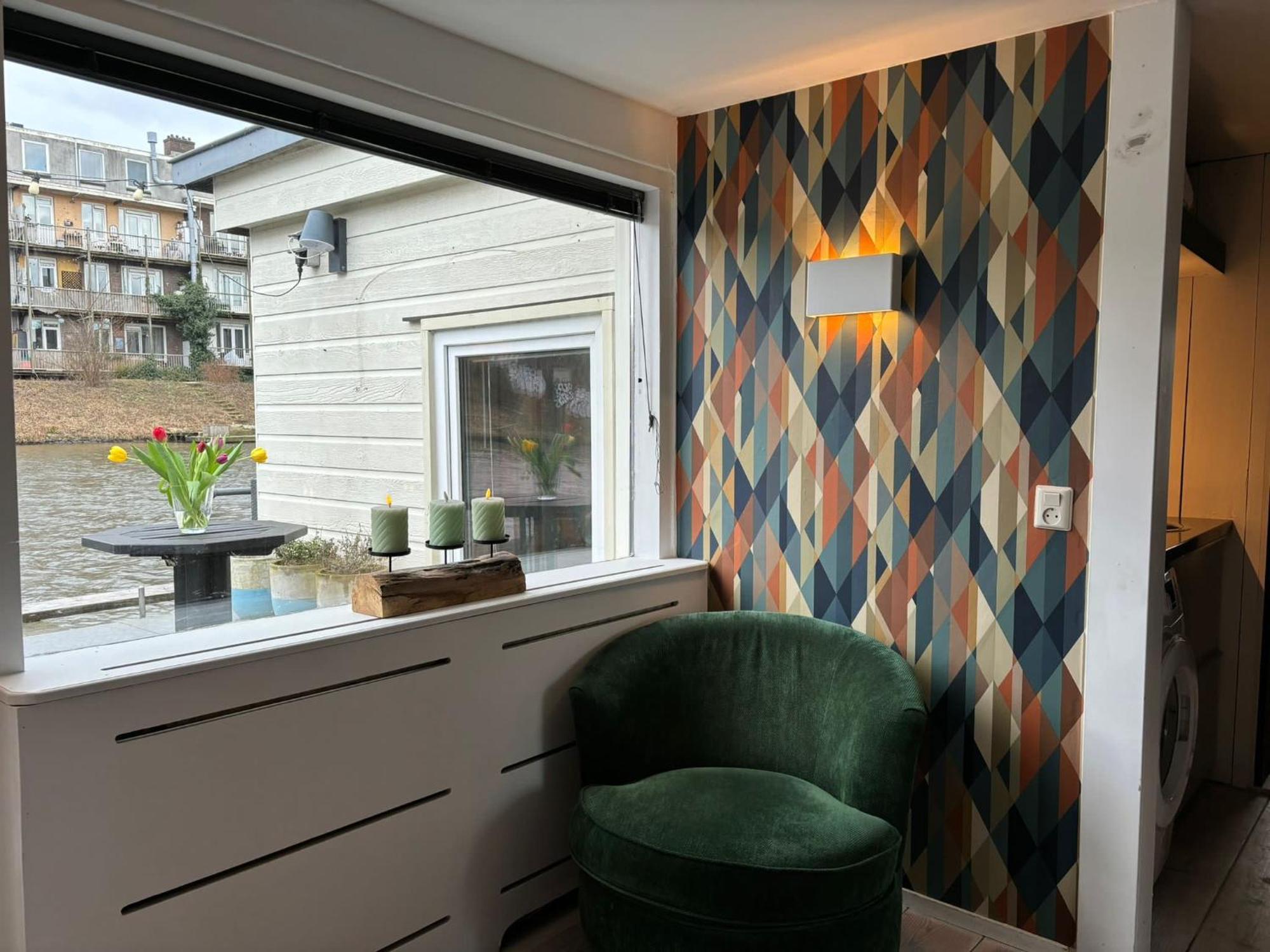 Luxury Studio On Robs Houseboat Special For Couples Amsterdam Buitenkant foto